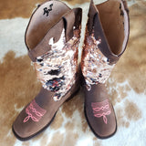 Riding Free Sequin Boots